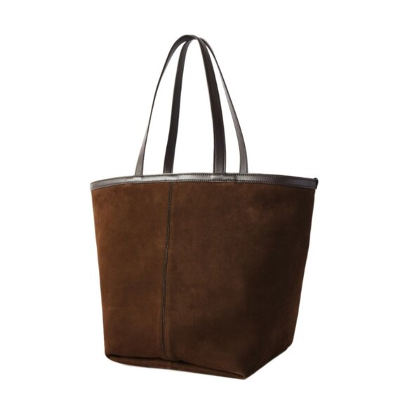 Bottega Veneta Medium Flip Flap Suede Tote Bag - Fondant - Picture 3 of 10